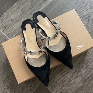 CHRISTIAN LOUBOUTIN planet choc flat